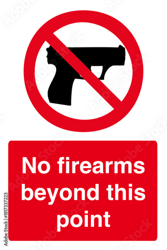 No firearms beyond this point