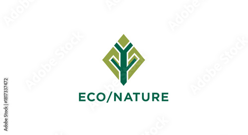 Free Download Abstract Geometric Eco/Nature Logo Design Depicting Harmony, Growth, And Sustainability - GFXLoad