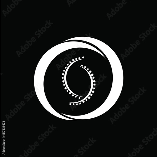 e mail symbol on black