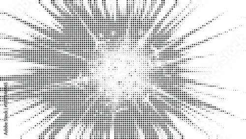 Gray Halftone Explosion Starburst Vector for High-Impact Poster Designs, Dynamic Action Layouts, Comic-Inspired Backgrounds, Bold Graphic Art