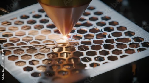 Laser Cutting Precision Hexagonal Patterns in Metal: An Advanced Industrial Manufacturing Process