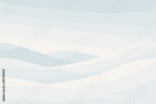 Endless gentle plains serene illustration suggesting light white abstract calm landscape winter