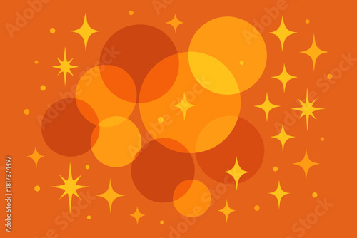 Evoking abstract composition laughter festive mood illustration cheer warm circles emotional vector