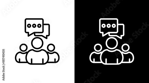Stakeholder Communication With Icon Set Design