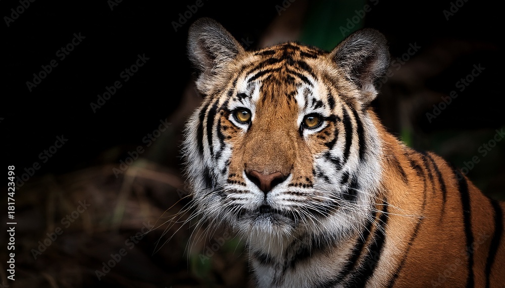 Fototapeta premium A Tiger With Front Face