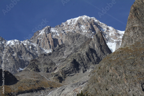 il Monte Bianco dalla Val Veny; Valle d'Aosta
