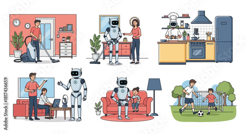 Robots Assisting Humans in Daily Life, Work, and Play