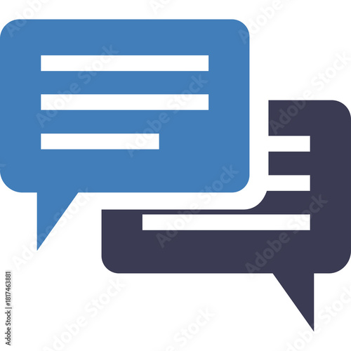 Two Speech Bubbles One Dark Blue The Other Light Blue With White Lines Representing Conversation Or Dialogue Over A Transparent Background Free Download Two Speech Bubbles One Dark Blue The Other Light Blue With White Lines Representing Conversation Or Dialogue Over A Transparent Background - GFXLoad