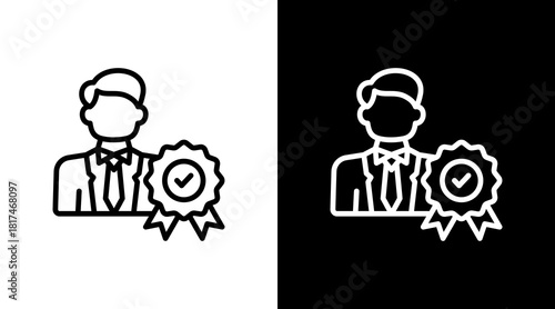 Expert With Icon Set Design