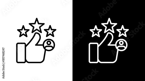 Review With Icon Set Design