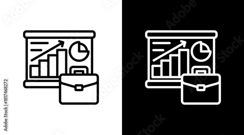 Portfolio With Icon Set Design