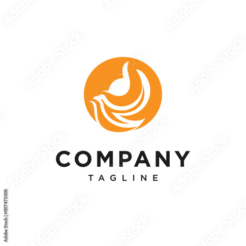 Letter O Fire Bird Logo Icon Vector