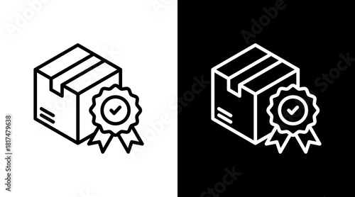 Product Quality With Icon Set Design