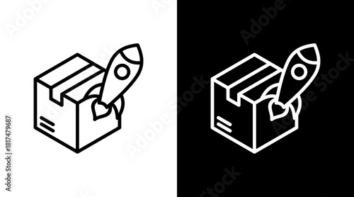 Product Launch With Icon Set Design