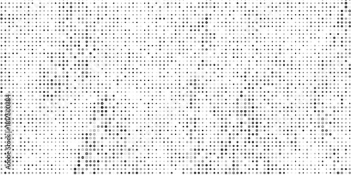 Abstract halftone wave dotted background. Fantastic monochrome texture.