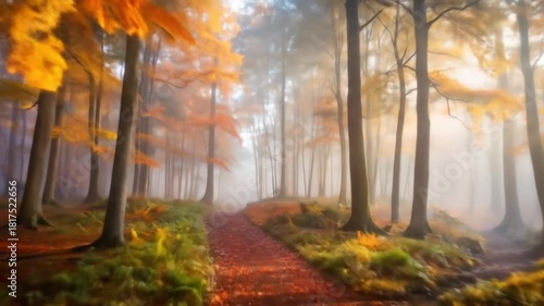 Autumn Forest Path.