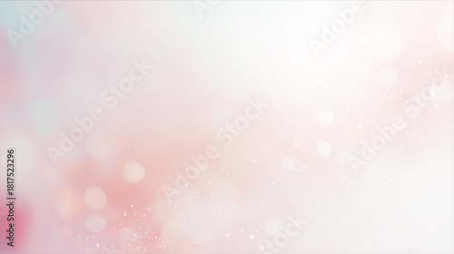 キラキラとした光と淡いピンクが広がる幻想的で可愛らしいぼかし背景