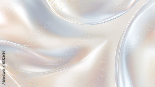 滑らかなパール質感と透明感が美しいラグジュアリーな抽象背景