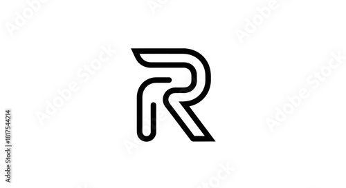 Elegant and Modern Letter R Logo Design with a Minimalist and Clean Aesthetic design