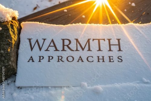 Warmth Approaches over Snow in the Bright Sunlight