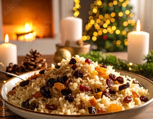 arroz com uva passa 