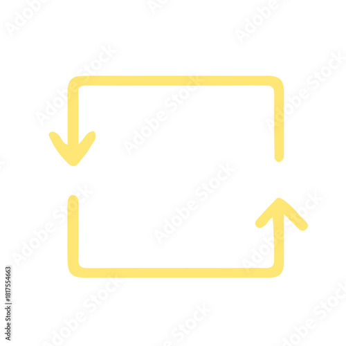 リサイクルやループをイメージした矢印