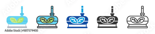 biofuel icon set multi style various collection