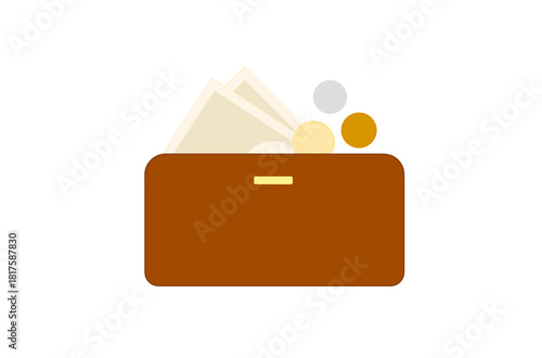 長財布とお金のアイコン