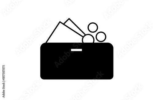 長財布とお金のアイコン