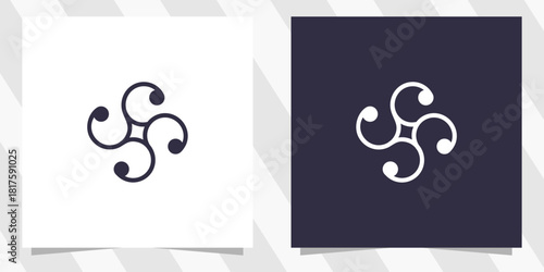 letter s with flower logo design
