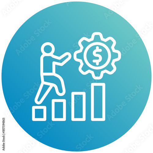 Perseverance Mini Illustration Icon. Use For Modern Concept, Print, Ui, Ux Kit, Web And App Development. Vector Related To Business Finance, Management And More