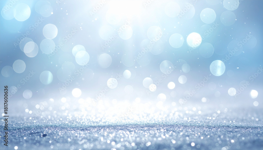 Fototapeta premium ブルーグラデーション 上品な光の煌めき背景