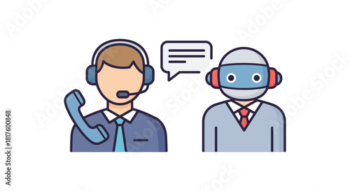 ai customer service assisting human support enhancing user experience reflecting automated support offering efficient solutions improving service