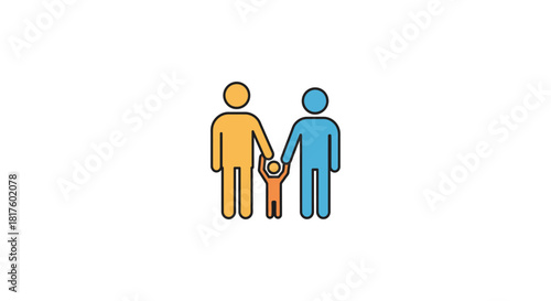 same sex family with child holding hands creating a positive image of diverse modern families perfect for inclusive parenting blogs and lgbtq advocacy