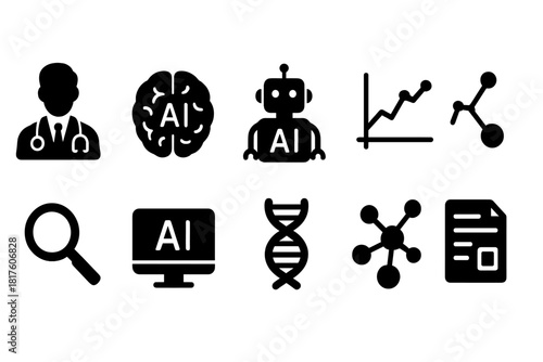 User interface silhouette icon set. Essential ui icons silhouette collection