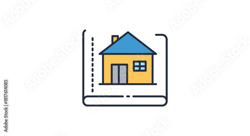 home blueprint showing architectural planning and design for house construction illustrating real estate development and building suitable for property blogs