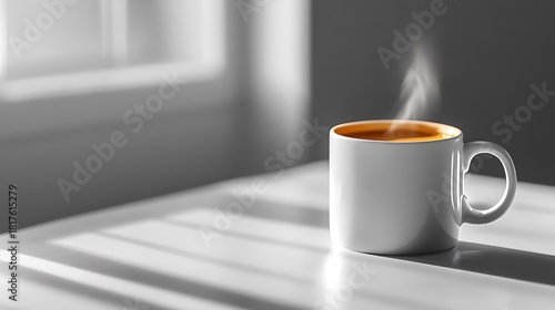 Start Your Day Right with a Steaming Cup of Coffee in a Sunlit Room - Perfect for Relaxation, Focus, and a Moment of Calm Before the Hustle