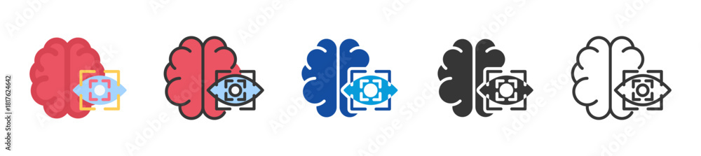 Obraz premium norepinephrine icon set multi style various collection