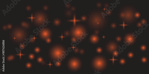 abstract background with yellow lights with star