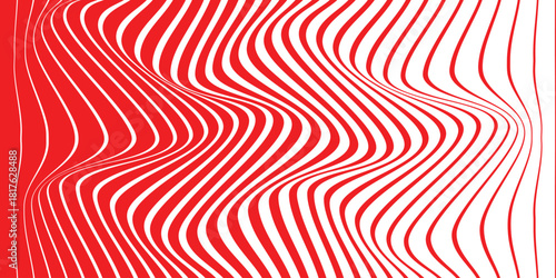 simple red big to small line wave pattern for banner poster background.