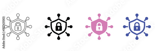 cyber security icon minimalist glyph illustration for antivirus platforms, encryption service ranking optimization, online privacy apps, secure authentication solutions, perfect for professional tech.