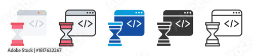 hackathon icon set multi style various collection