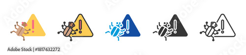 malware icon set multi style various collection