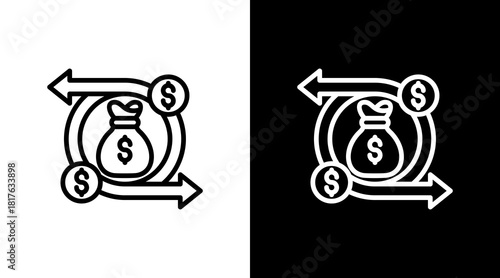 Cashflow With Icon Set Design
