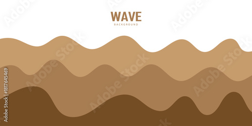 abstract creative brown wave shape background. modern background. used for business card, banner, poster.
