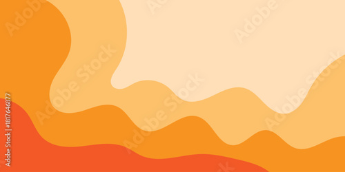 abstract creative orange wave background. modern wave background. used for banner, poster.