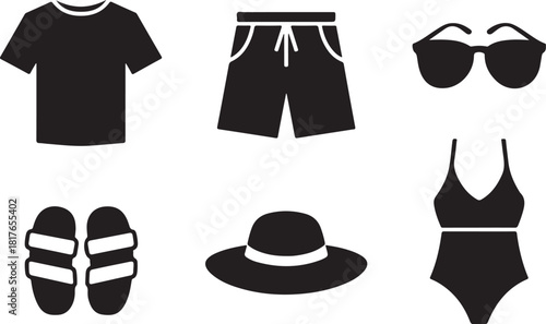 Summer vacation essentials ready for the getaway