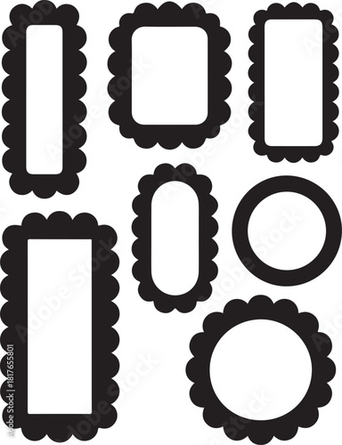 Cute black frames perfect for your next design