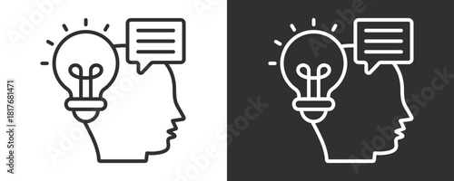 Perspective Icon Set Vector Collection Isolated In Black And White