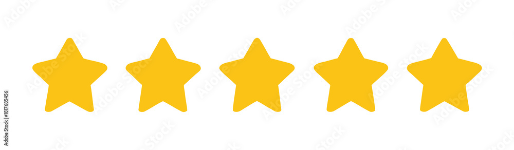 Obraz premium Five star rating 
